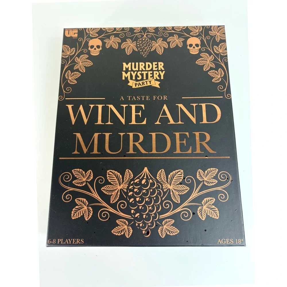Wine And Murder A Murder Mystery Party Game NIB